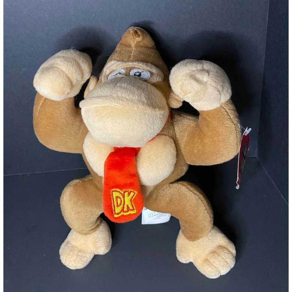 Lot of 4 Super Mario Bros. Plush Stuffed Toys Yoshi Toad Bomb Donkey Kong - Picture 2 of 6